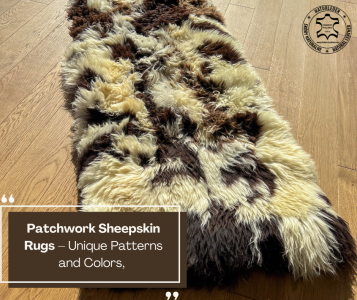 Sheepskins - Patchwork Sheepskin Rugs – Unique Patterns and Colors, Available Wholesale